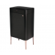 Cos de gunoi cu senzor Black Rose Collection, BerlingerHaus, Inox, 60 l, 76 x 42 x 30 cm, Negru