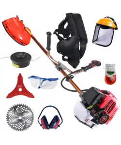 MOTOCOASA PE BENZINA ALFA 7* 7000 PROFESSIONAL, 8 ACCESORII INCLUSE, 12000RPM, 58CC, 7CP + Prasitoare si 1 x Accesoriu tip fierastrau