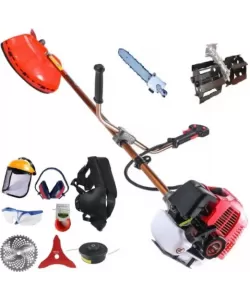 MOTOCOASA PE BENZINA ALFA 7* 7000 PROFESSIONAL, 8 ACCESORII INCLUSE, 12000RPM, 58CC, 7CP + Prasitoare si 1 x Accesoriu tip fierastrau
