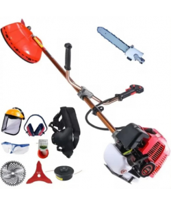 MOTOCOASA PE BENZINA ALFA 7* 7000 PROFESSIONAL, 8 ACCESORII INCLUSE, 12000RPM, 58CC, 7CP + ACCESORIU TIP FIERASTRAU