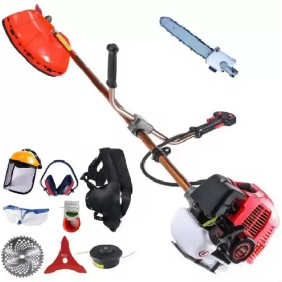 MOTOCOASA PE BENZINA ALFA 7* 7000 PROFESSIONAL, 8 ACCESORII INCLUSE, 12000RPM, 58CC, 7CP + ACCESORIU TIP FIERASTRAU