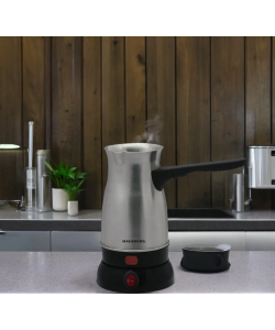 Ibric electric pentru cafea Hausberg HB-3815IN, Putere 800W, Capacitate 800 ml, Inox