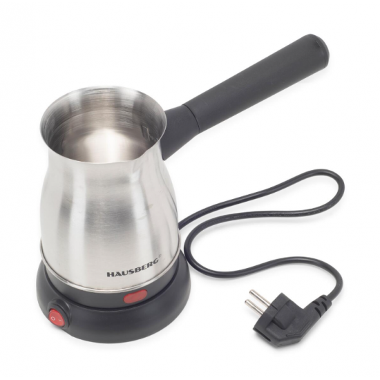 Ibric electric pentru cafea Hausberg HB-3815IN, Putere 800W, Capacitate 800 ml, Inox