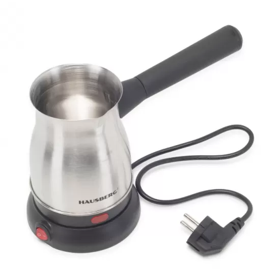 Ibric electric pentru cafea Hausberg HB-3815IN, Putere 800W, Capacitate 800 ml, Inox
