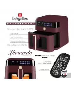 Air fryer 6.3 litri, BH 9687, Leonardo Collection Berlinger Haus
