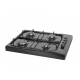 Aragaz  cu 4 arzatoare, 7 kW, emailat negru, butoane laterale - design modern
