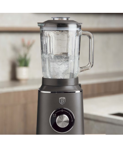 Blender Berlinger Haus Antracit, 1000W, 1.5L, 2 viteze, functie de auto-curatare