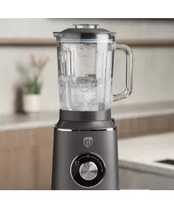 Blender Berlinger Haus Antracit, 1000W, 1.5L, 2 viteze, functie de auto-curatare