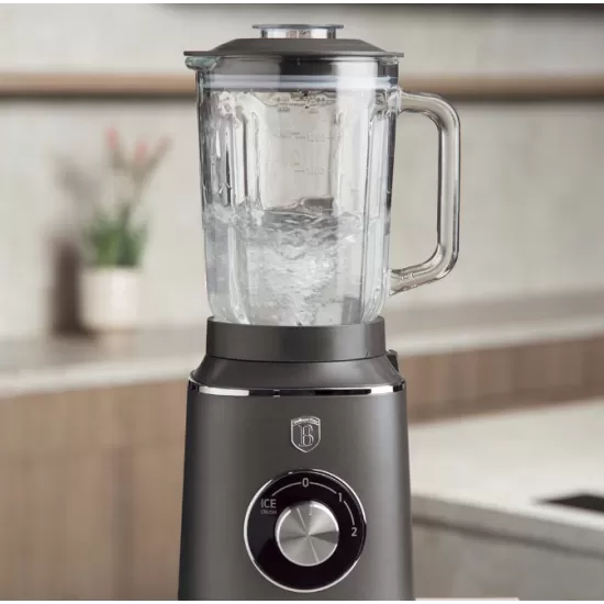 Blender Berlinger Haus Antracit, 1000W, 1.5L, 2 viteze, functie de auto-curatare