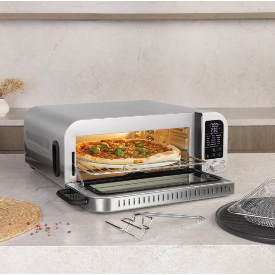 Cuptor electric pentru pizza Berlinger, 18L, 2000W, otel inoxidabil, ventilator convectie
