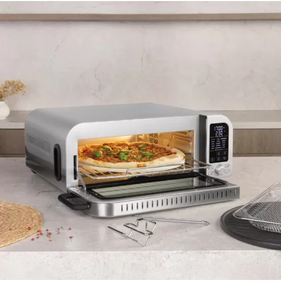 Cuptor electric pentru pizza Berlinger, 18L, 2000W, otel inoxidabil, ventilator convectie