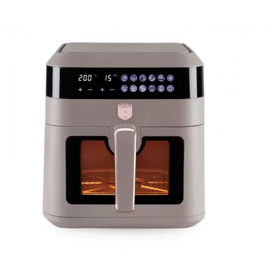 Friteuza cu aer, Berlinger, 6.3L, control temperatura 80-200, fereastra vizibila