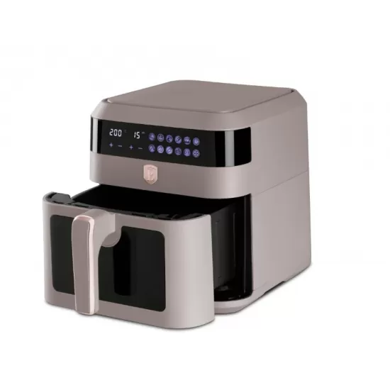 Friteuza cu aer, Berlinger, 6.3L, control temperatura 80-200, fereastra vizibila