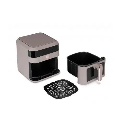 Friteuza cu aer, Berlinger, 6.3L, control temperatura 80-200, fereastra vizibila