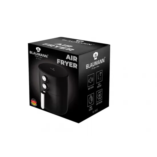 Friteuza cu aer Blaumann, 3.5 L, negru-argintiu - BL-9022