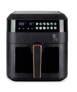 Friteuza cu aer cald, Berlinger Haus, 1300 W, 6.3 l, LED, Negru