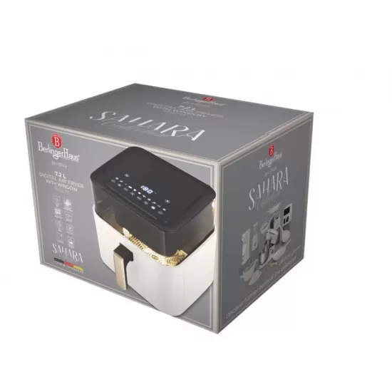 Friteuza cu aer cald Berlinger Haus BH 9749 Sahara, 7.2L, 1650W, crem mat