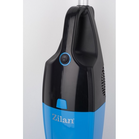 Aspirator vertical ZILAN ZLN-1235 fara sac, 800W, recipient 2L, maner detasabil, albastru/ negru