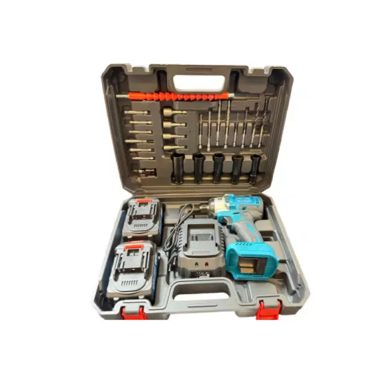 Pistol de Impact Profesional CMP1685 48V – Set Complet cu 2 Acumulatori și 25 Accesorii