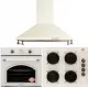 Pachet incorporabil Rustic, Cuptor electric Hausberg HB-8050, Clasa A, 57l, Ventilatie, Bej + Plita Incorporabila HB-570, 4 arzatoare, Gaz, Sticla + Hota decorativa HB-1500, 60cm, Filtru din aluminiu, Bej