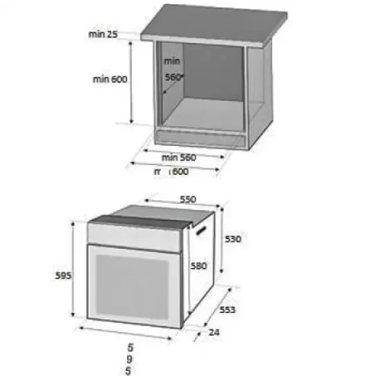 Pachet incorporabil Rustic, Cuptor electric Hausberg HB-8050, Clasa A, 57l, Ventilatie, Bej + Plita Incorporabila HB-570, 4 arzatoare, Gaz, Sticla + Hota decorativa HB-1500, 60cm, Filtru din aluminiu, Bej