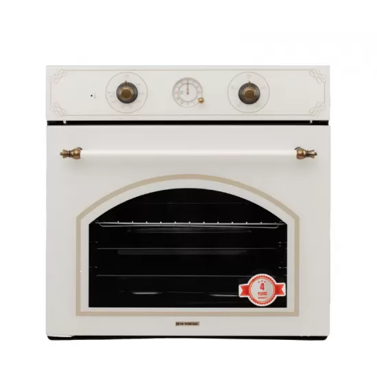 Pachet incorporabil Rustic, Cuptor electric Hausberg HB-8050, Clasa A, 57l, Ventilatie, Bej + Plita Incorporabila HB-570, 4 arzatoare, Gaz, Sticla + Hota decorativa HB-1500, 60cm, Filtru din aluminiu, Bej