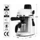 Espressor Floria ZLN9359, alb 800W - cafea perfecta cu presiune 3,5 Bari pentru 4 cesti