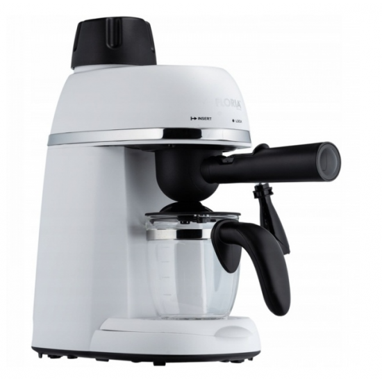 Espressor Floria ZLN9359, alb 800W - cafea perfecta cu presiune 3,5 Bari pentru 4 cesti