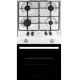 Pachet Incorporabil Cuptor Hausberg HB-8051IN, Electric, Putere 2000 W, 76 l, 4 Functii, Clasa A, Negru/Inox, Plita incorporabila Hausberg HB-555, Gaz, 4 arzatoare, Sistem siguranta, Inox