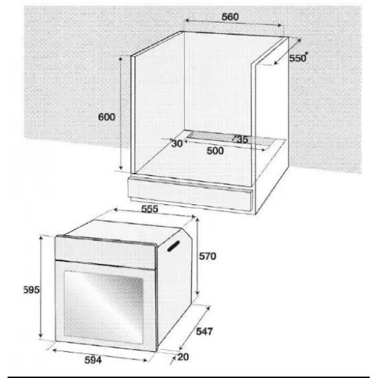 Pachet Incorporabil Cuptor Hausberg HB-8051IN, Electric, Putere 2000 W, 76 l, 4 Functii, Clasa A, Negru/Inox, Plita incorporabila Hausberg HB-555, Gaz, 4 arzatoare, Sistem siguranta, Inox