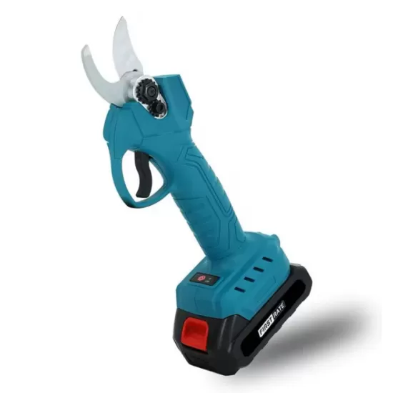 Set Foarfeca de Grădina si Mini Drujba Profesionala - 2 Acumulatori 48V,Lama 16 cm,Brat telescopic 2.13m