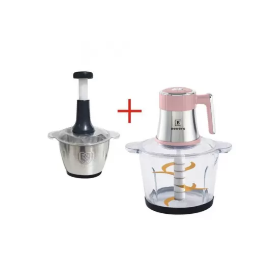 TOCATOR ELECTRIC 1+1(MANUAL) MOTOR PUTERNIC - 1000 W ,6 LAME ,1 BOL INOX 3L SI 1 BOL DIN STICLA 3L