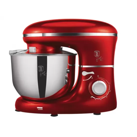 Robot de bucatarie, Berlinger Haus, 6 l, 6 viteze, Rosu/Argintiu