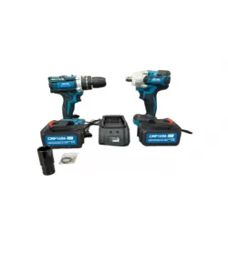 Set Pistol Impact Roti + Bormasina Autofiletanta CMP-1686, 2 Baterii Incluse,48V 8Ah,