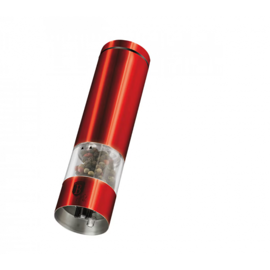 Rasnita electrica pentru sare si piper Burgundy Metallic Line Berlinger Haus BH 1907