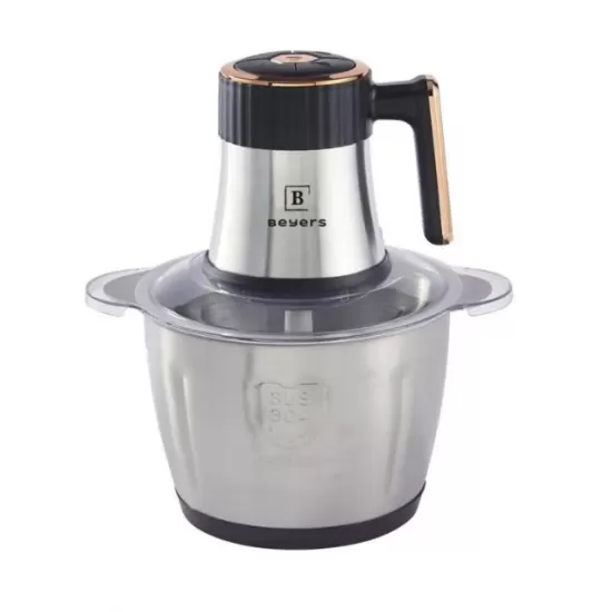 TOCATOR ELECTRIC 1+1(MANUAL) /MOTOR PUTERNIC - 1000 W, 6 LAME ,1 BOL INOX 3L SI 1 BOL DIN STICLA 3L