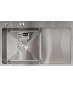 Chiuveta de bucatarie din inox alimentar SUS304 – BOHM BH7849LS SATIN 780 × 490 × 215 mm