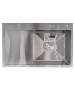 Chiuveta Bucatarie Inox alimentar SUS304 BÖHM BH7849RS Satin 780x490x215 mm