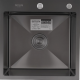 Chiuveta de bucatarie din inox alimentar SUS304 BH5050B BÖHM Nano Black 500X500X215 mm
