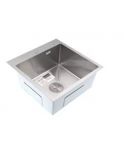 Chiuveta de bucatarie din inox alimentar SUS304 BH5050S BOHM Satin 500X500X215 mm