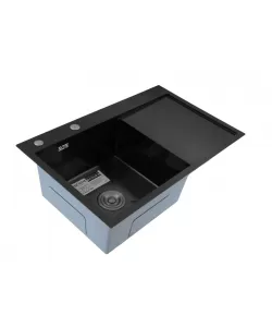 Chiuveta de bucatarie din inox alimentar SUS304 BH7849LB BÖHM Nano Black 780x490x215 mm