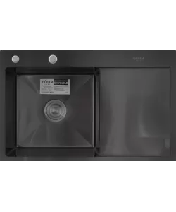 Chiuveta de bucatarie din inox alimentar SUS304 BH7849LB BÖHM Nano Black 780x490x215 mm