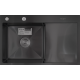 Chiuveta de bucatarie din inox alimentar SUS304 BH7849LB BÖHM Nano Black 780x490x215 mm