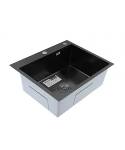 Chiuveta de bucatarie din inox alimentar SUS304 BH6050B BOHM NANO–BLACK 600X500X215 mm