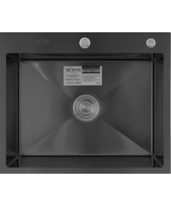 Chiuveta de bucatarie din inox alimentar SUS304 BH6050B BOHM NANO–BLACK 600X500X215 mm
