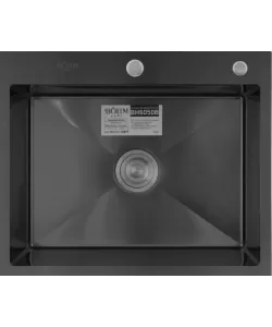 Chiuveta de bucatarie din inox alimentar SUS304 BH6050B BOHM NANO–BLACK 600X500X215 mm