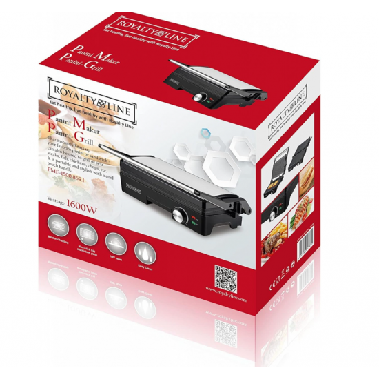 Sandwich Maker si Grill 1600W Royalty Line RL-PME1500