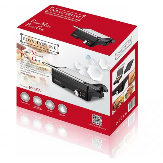 Sandwich Maker si Grill 1600W Royalty Line RL-PME1500