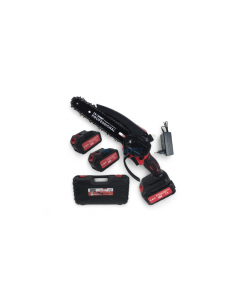 Minifierastrau cu 2 acumulatori CMP, 48V, lama 18 cm, , sistem de ungere lant, geanta de transport