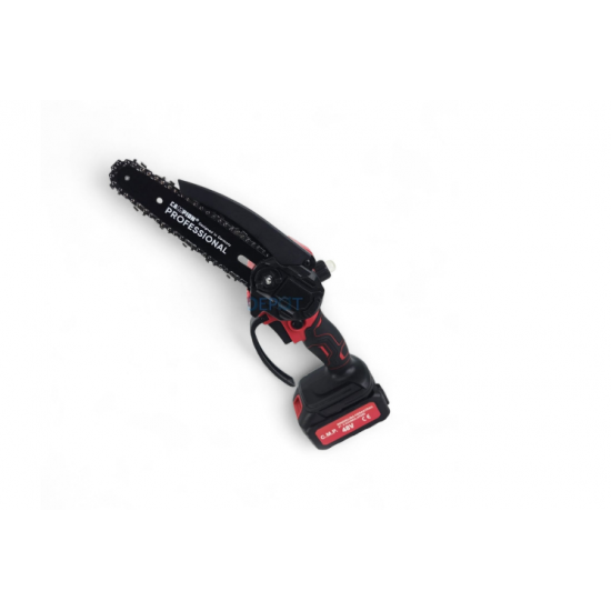 Minifierastrau cu 2 acumulatori CMP, 48V, lama 18 cm,  sistem de ungere lant, geanta de transport